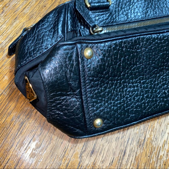 Authentic Prada Nylon Pebbled Leather Tote - Picture 5 of 13
